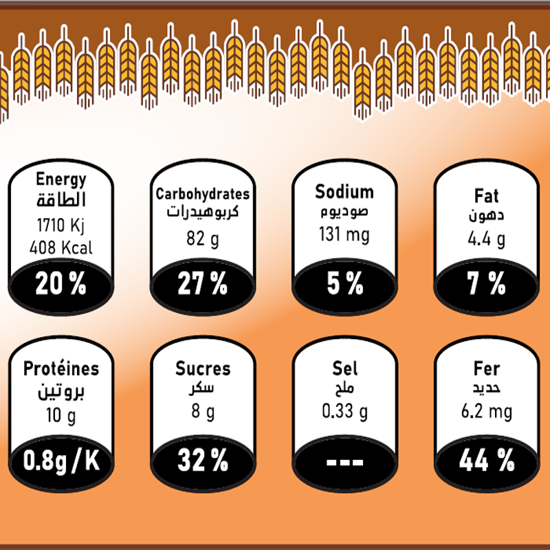 Bsissa de lentilles aux fruits secs Mélange 200G