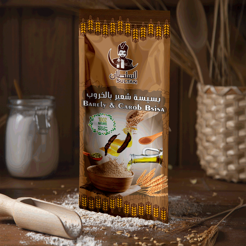 Bsissa d’orge au caroube Poudre – 500gr